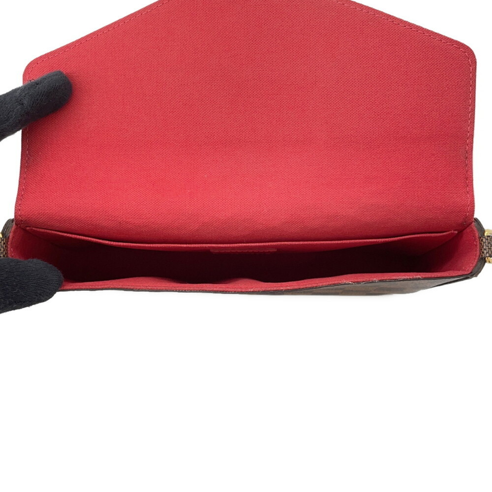 LOUIS VUITTON Red Damier Pochette Mini Bag - Picture 6 of 16
